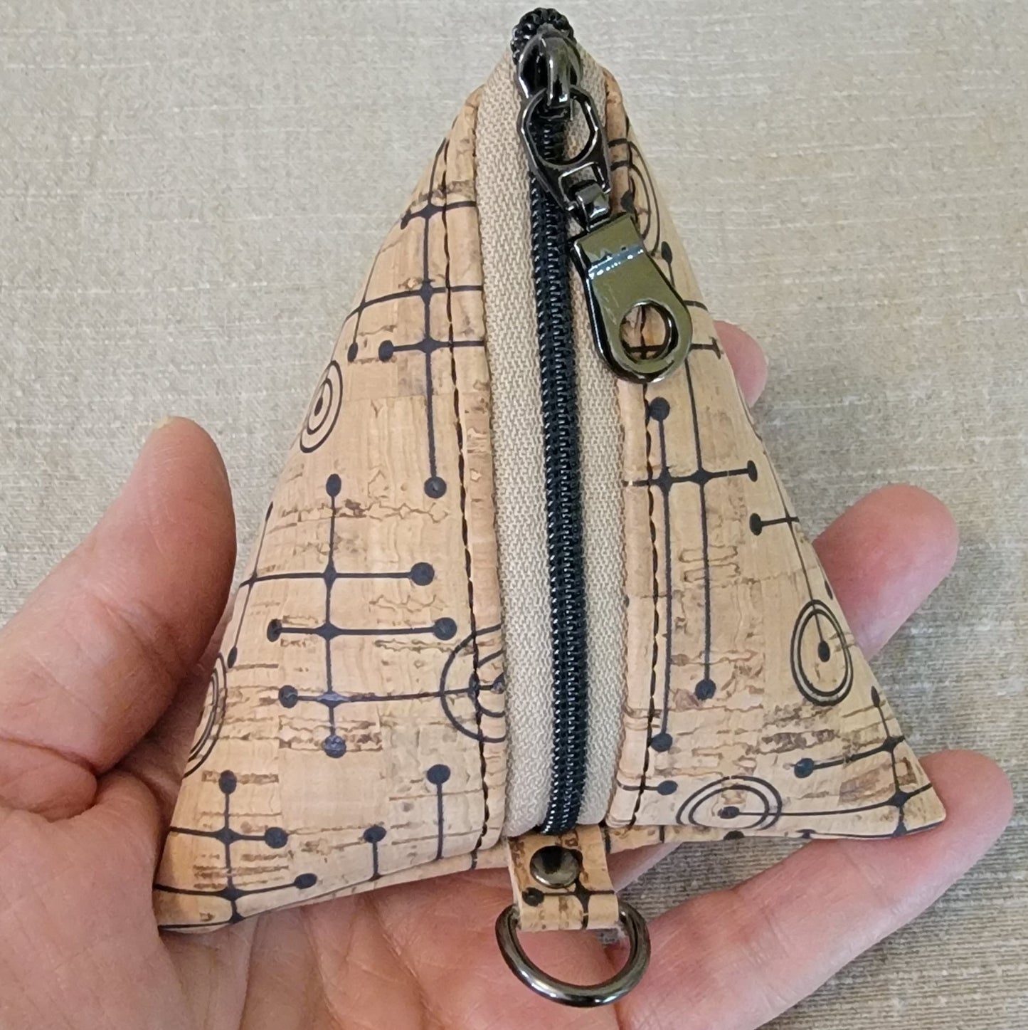 Pyramid Cork Key Keeper - Fifties Abstract