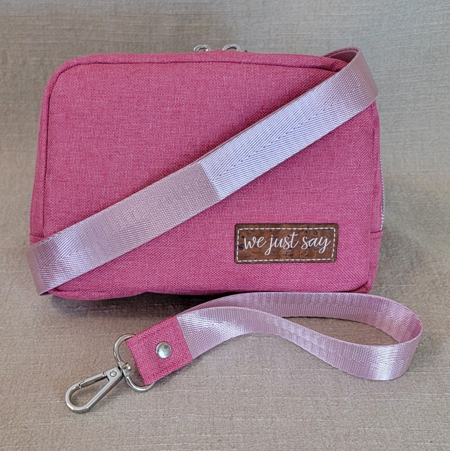 Crossbody Waist Pack - Pink/Gingham