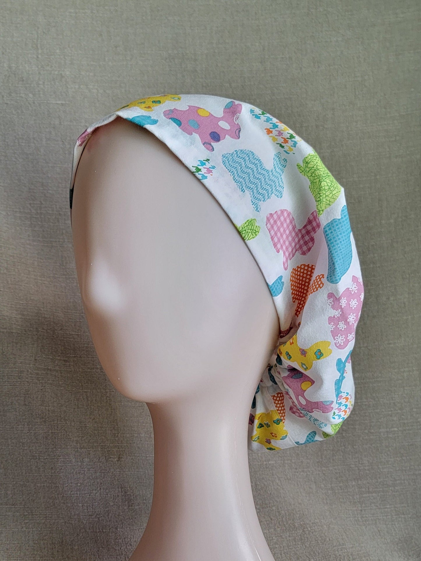 Scrub Cap - Pastel Bunnies