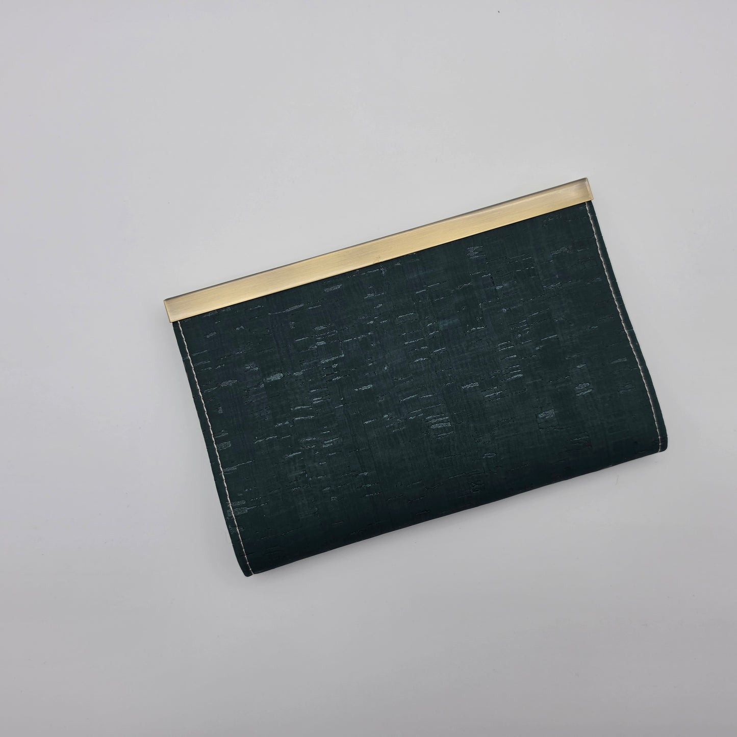Compact Clutch Wallet - Jade and Diamonds