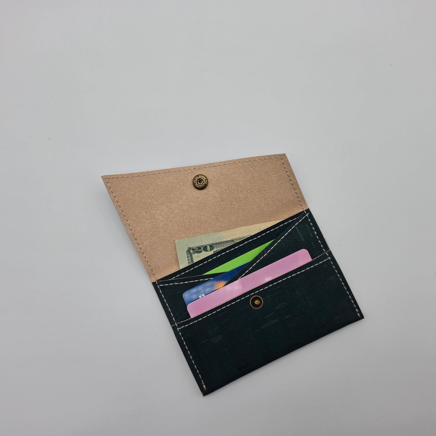 Slim Snap Card Wallet - Jade