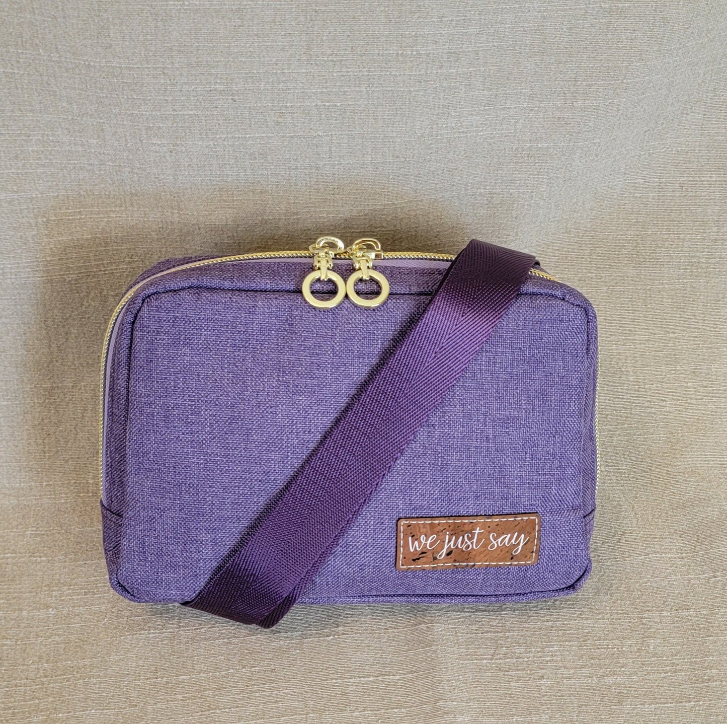 Crossbody Waist Pack - Dark Purple/Swirl