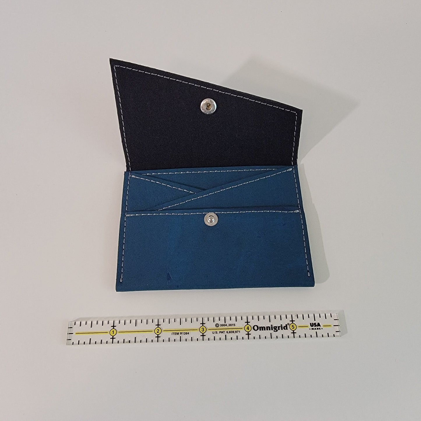 Slim Snap Card Wallet - Teal