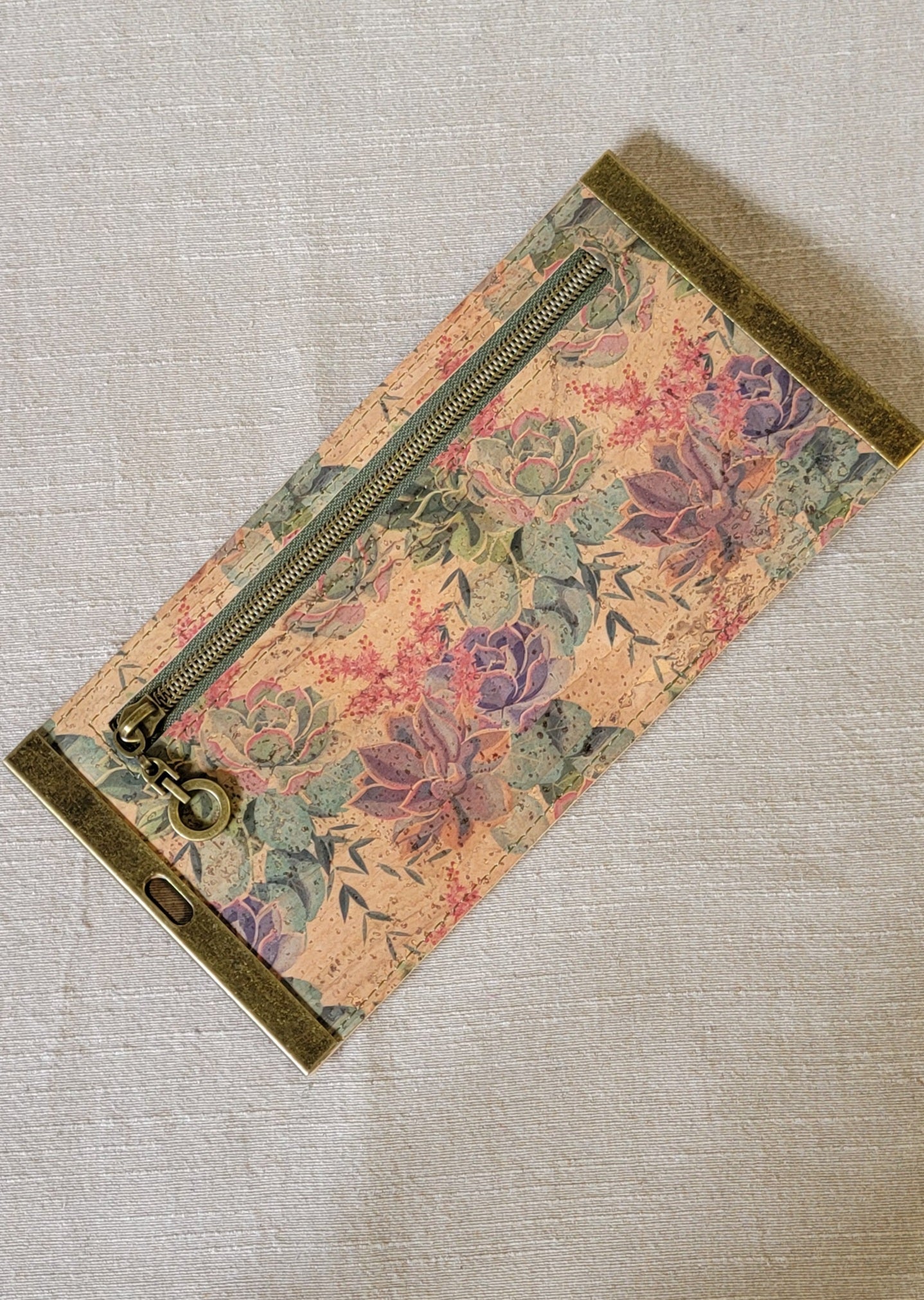 Cork Wallet - Succulents