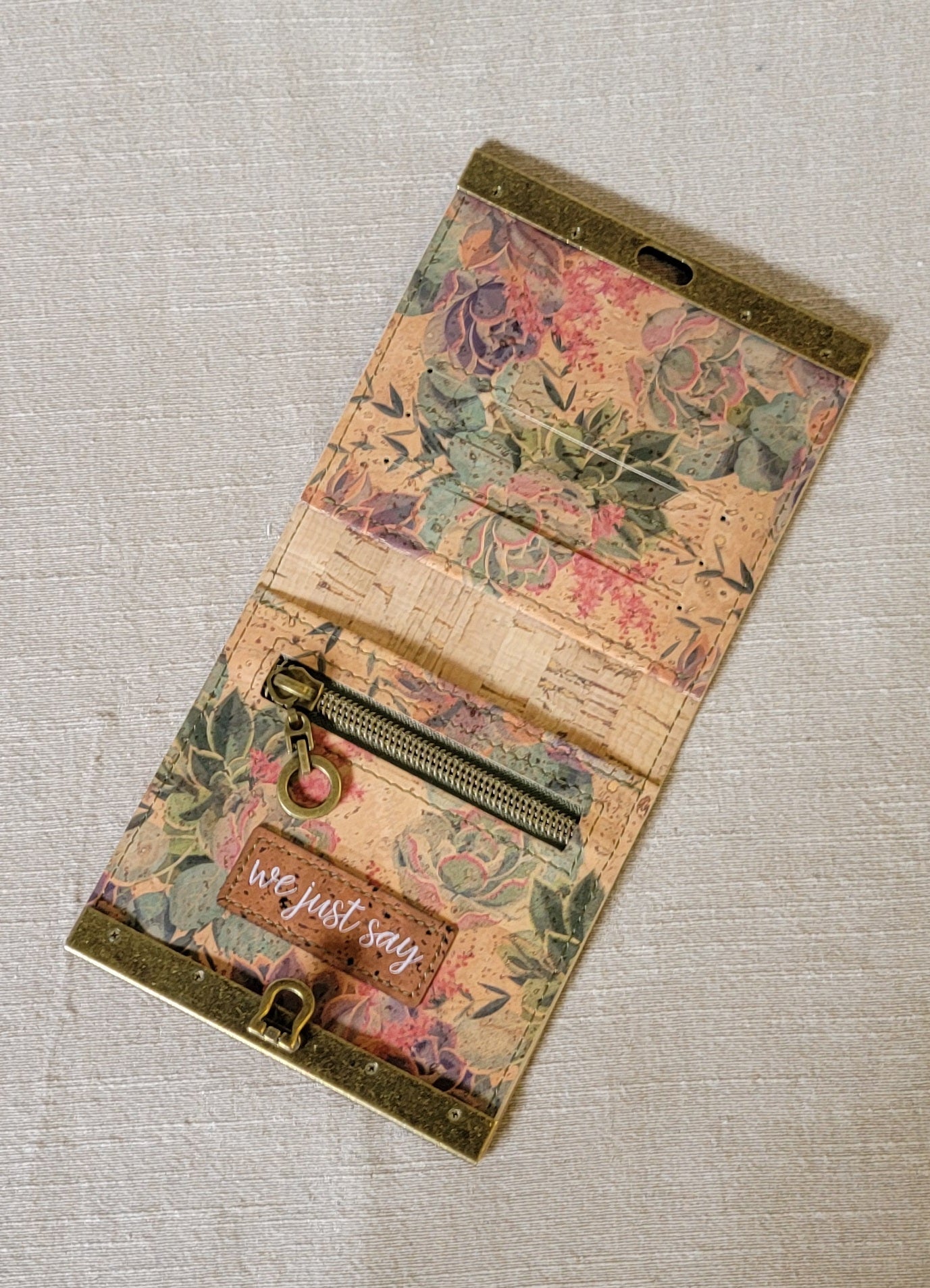 Cork Wallet - Succulents