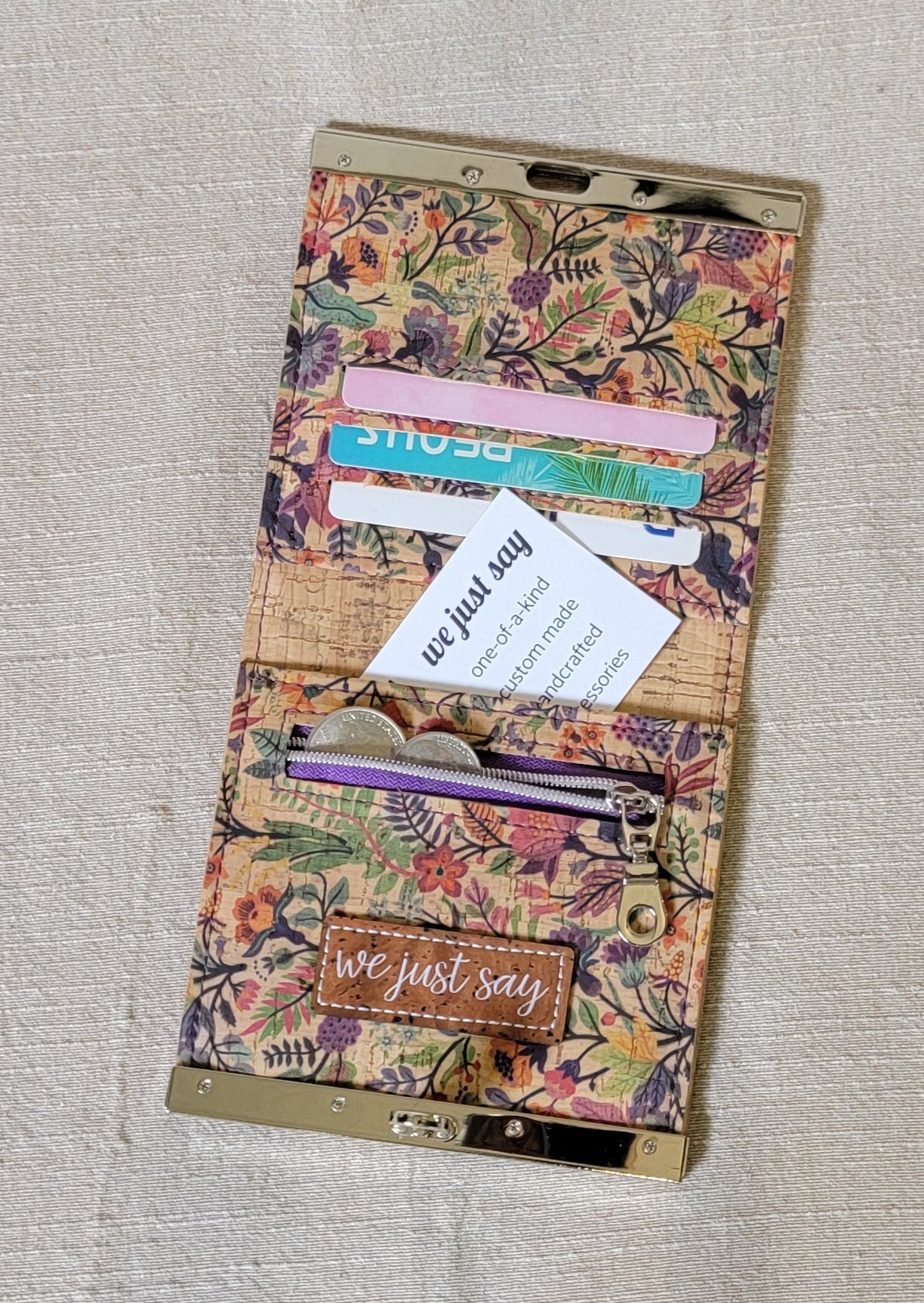 Cork Wallet - Wildflowers