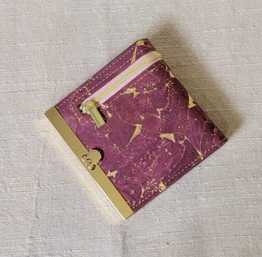 Cork Wallet - Wine/Gold