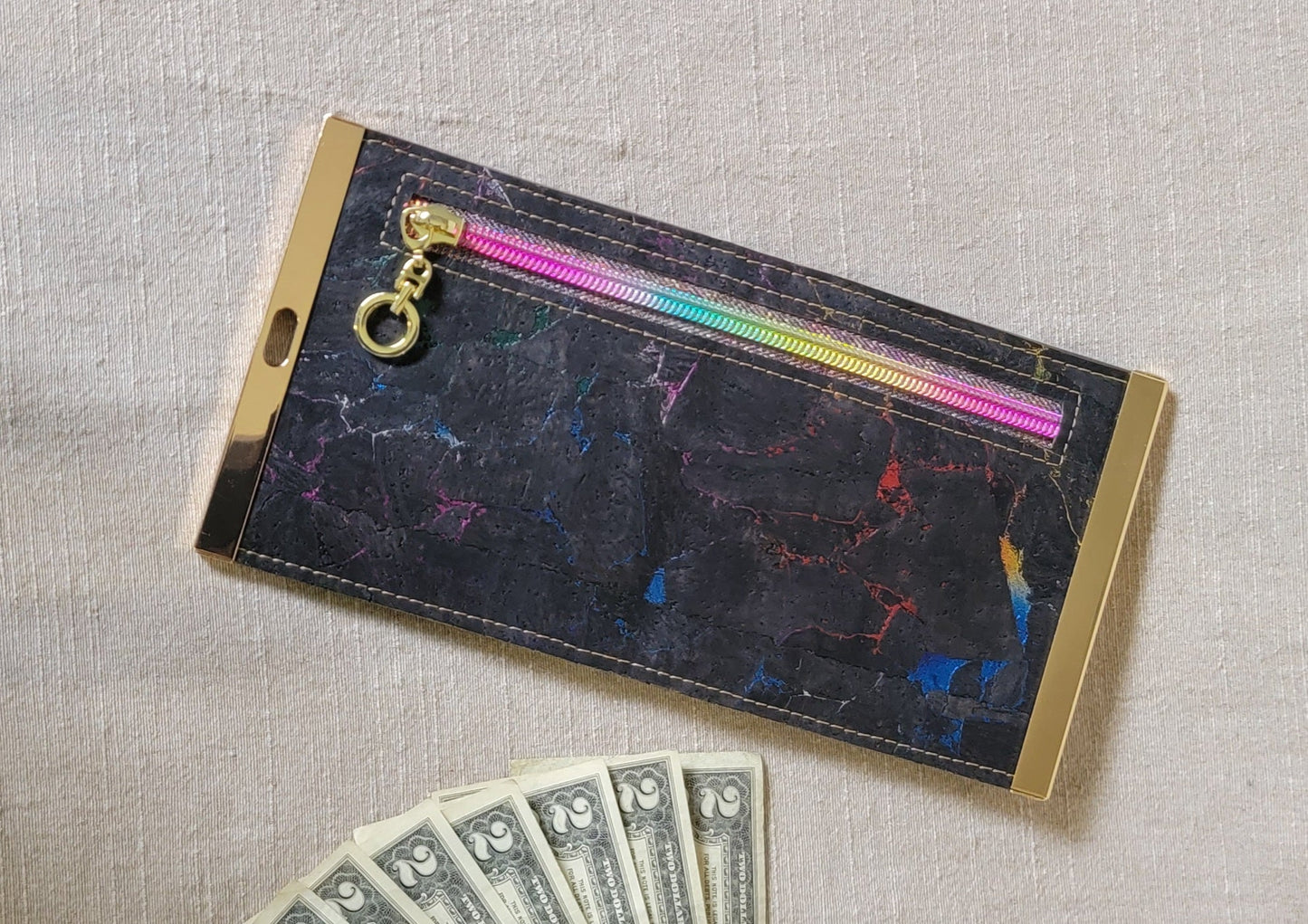 Cork Wallet - Iridescent