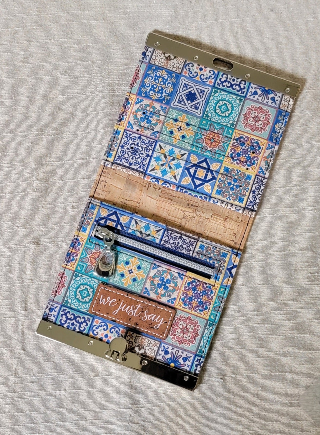 Cork Wallet - Mosaic Tiles