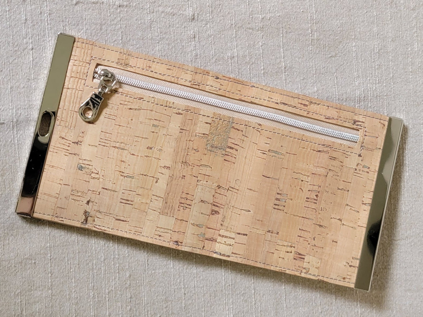 Cork Wallet - Natural/Silver