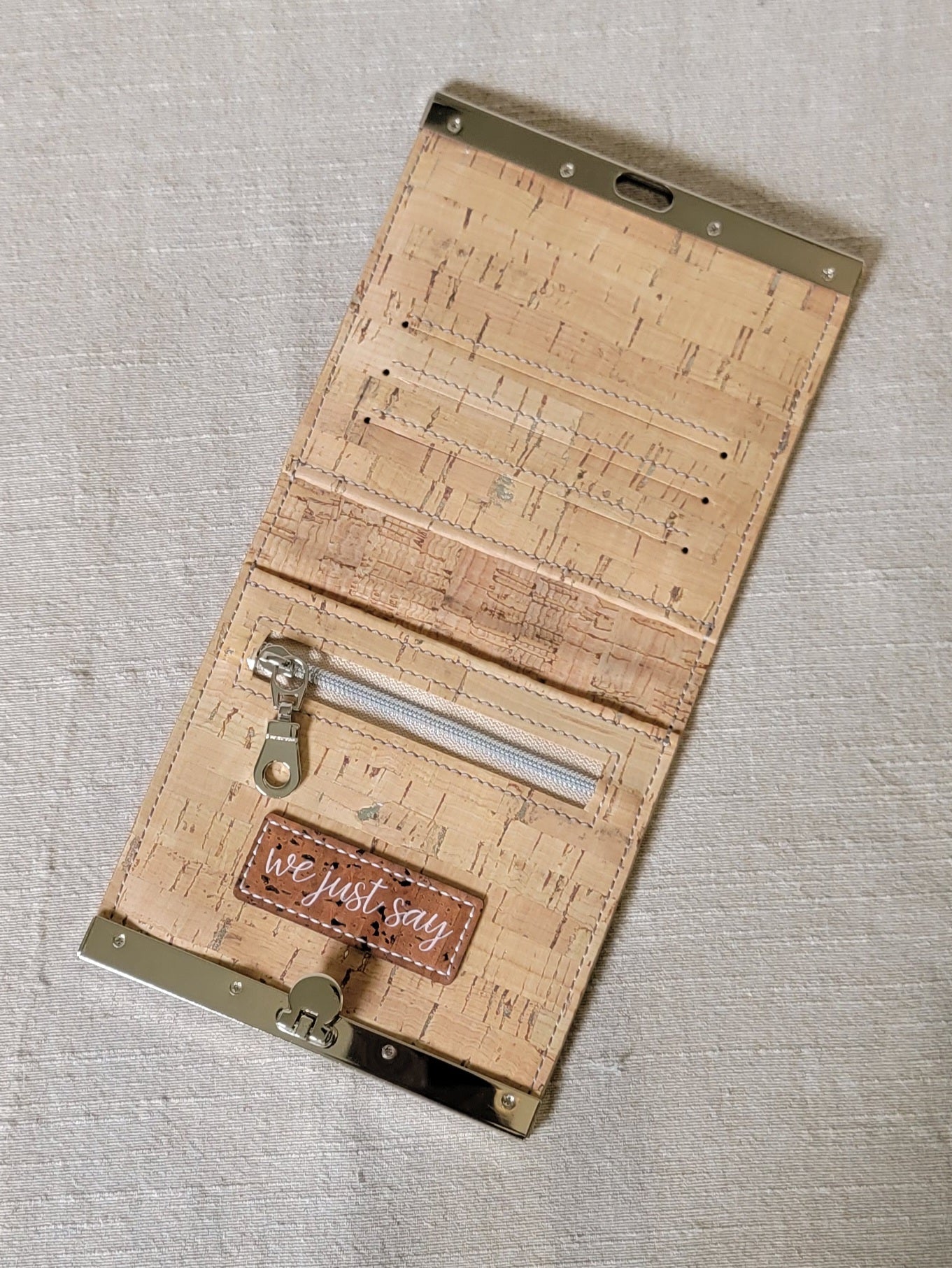 Cork Wallet - Natural/Silver