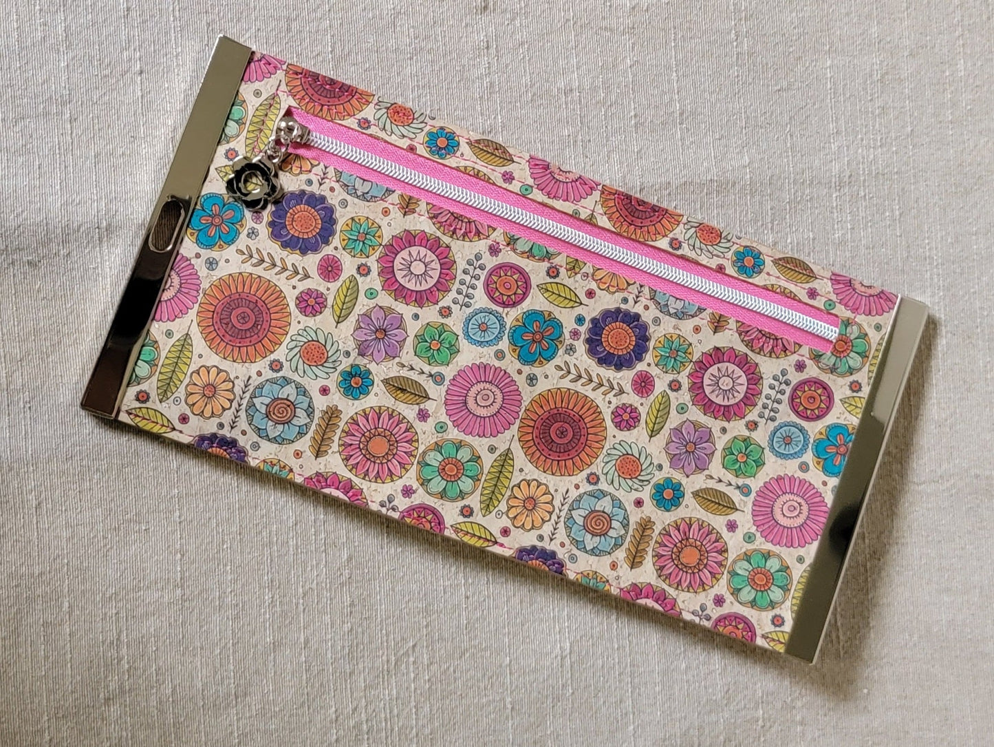 Cork Wallet - Fun Flowers