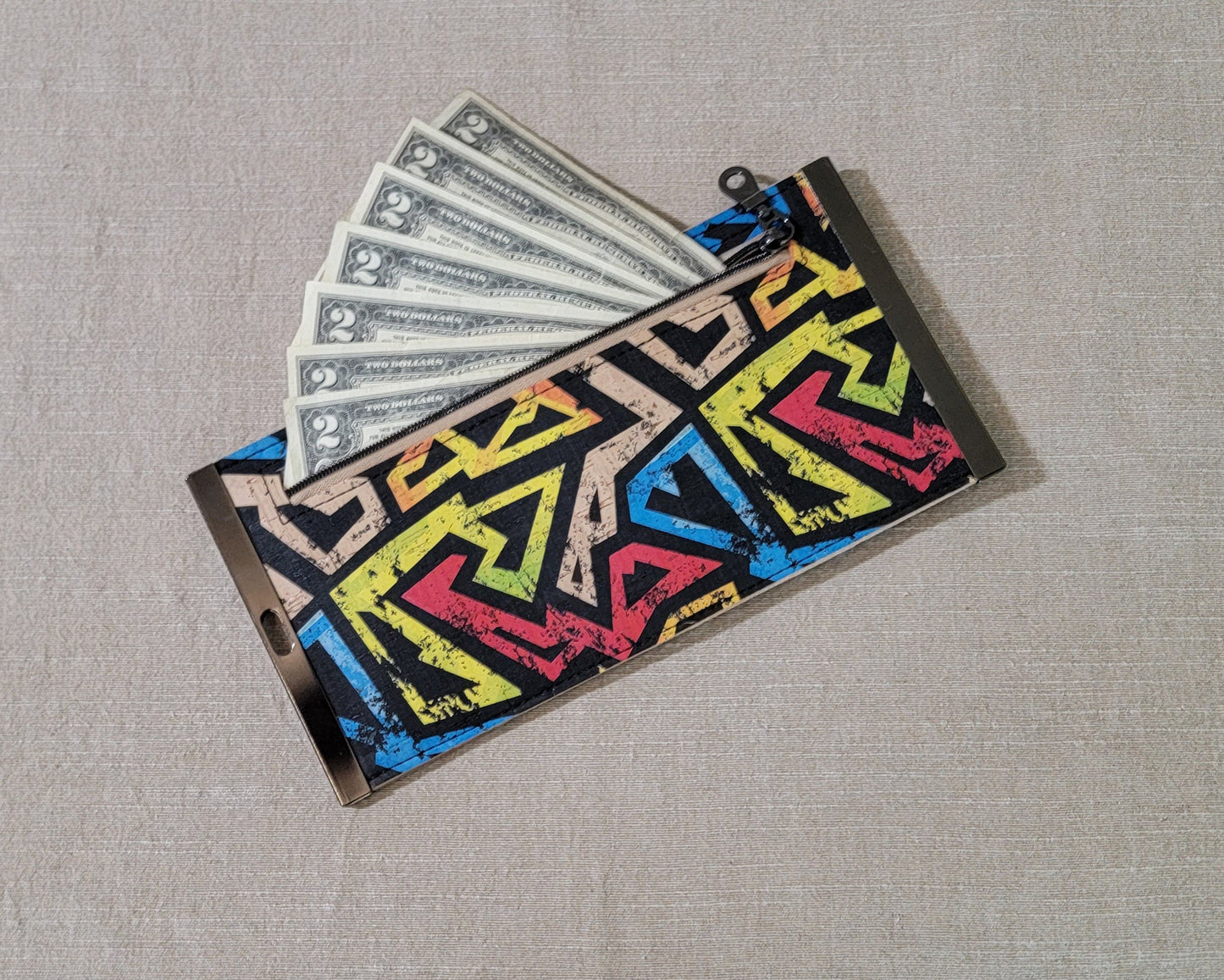 Cork Wallet - Geometric Grunge