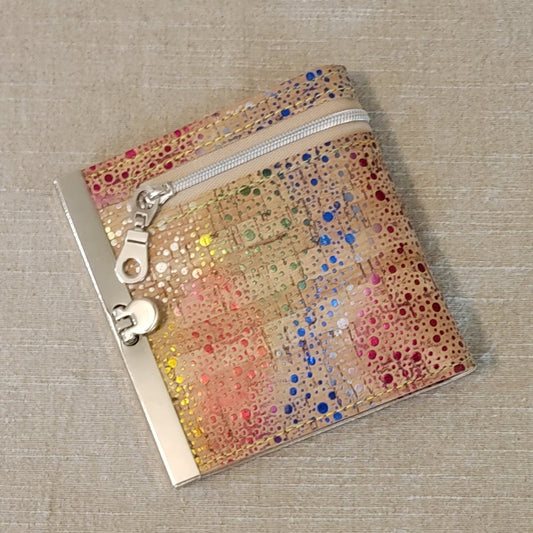 Cork Wallet - Rainbow Speckles