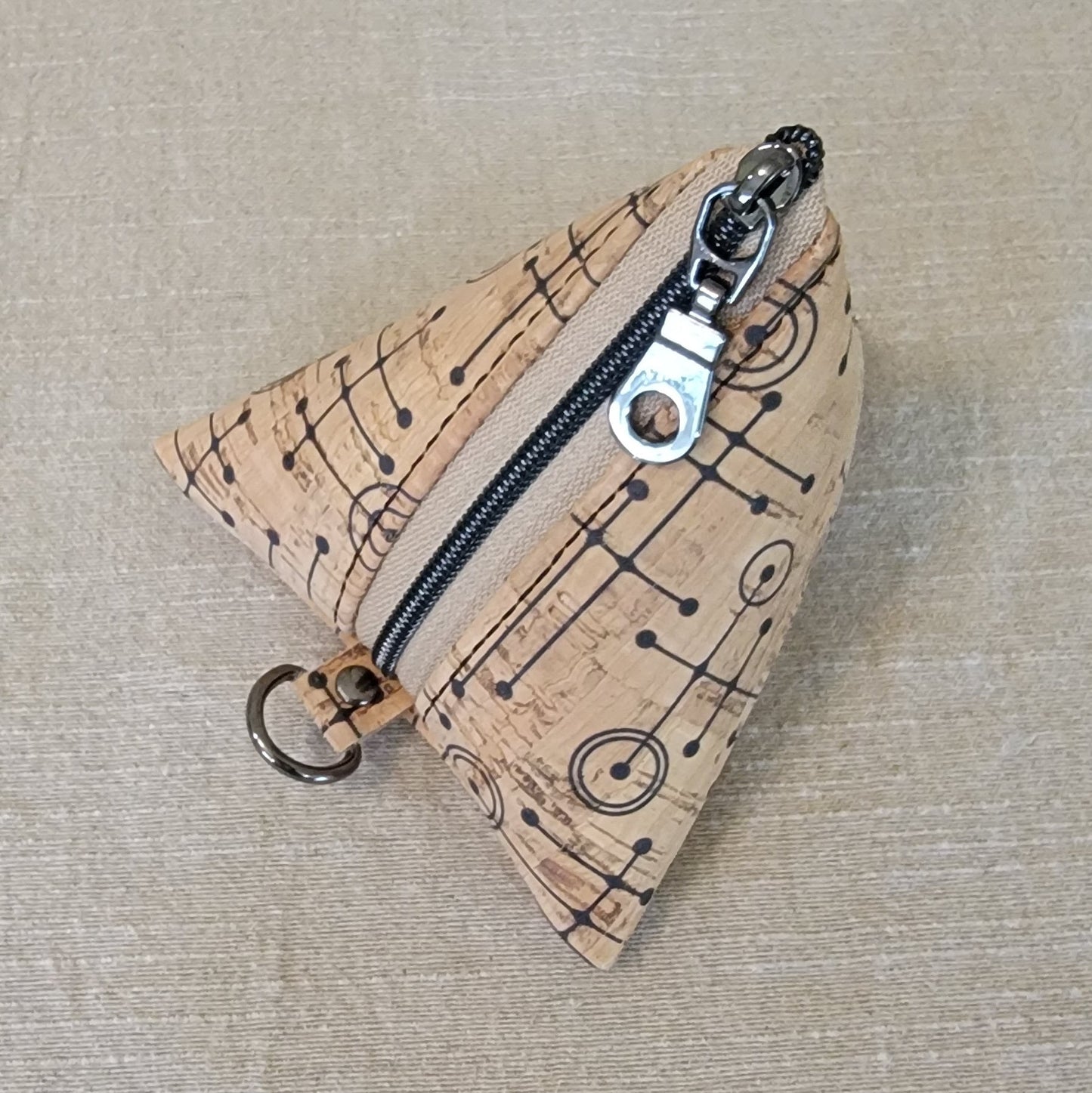 Pyramid Cork Key Keeper - Fifties Abstract