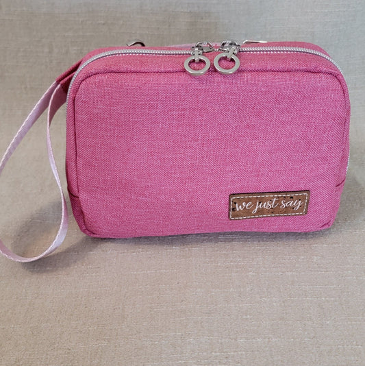 Crossbody Waist Pack - Pink/Gingham