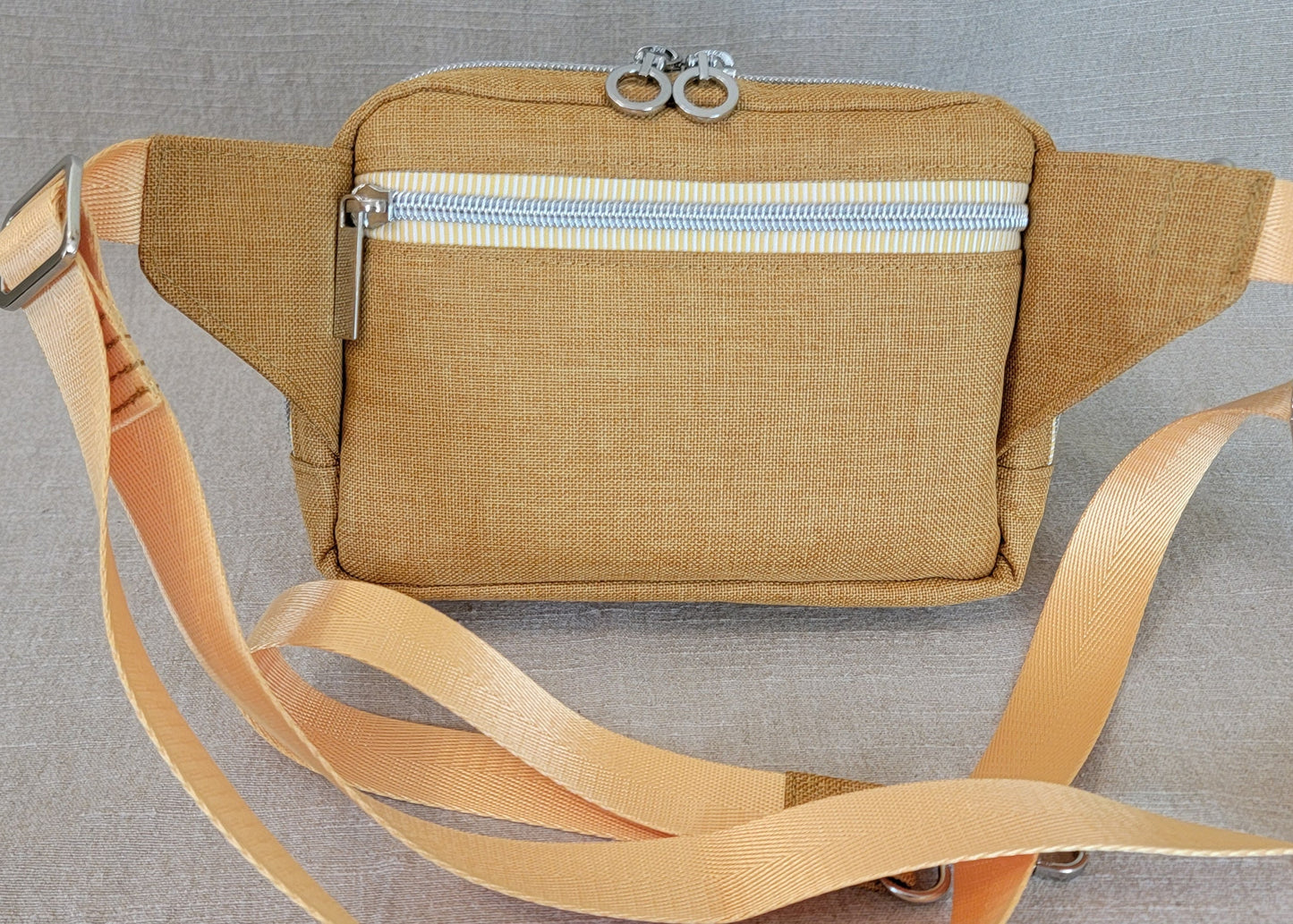 Crossbody Waist Pack - Yellow/Gingham