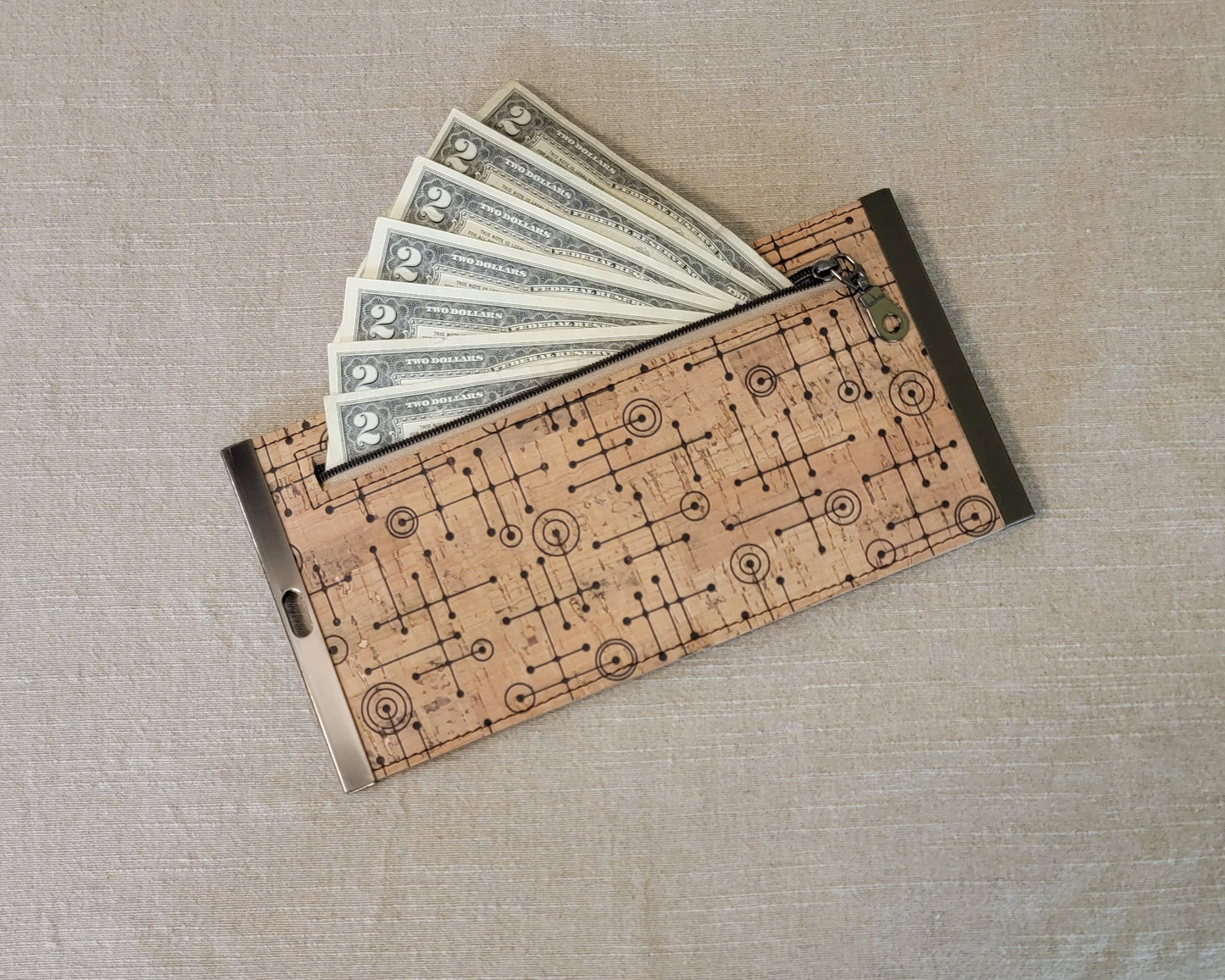 Cork Wallet - 50's Abstract
