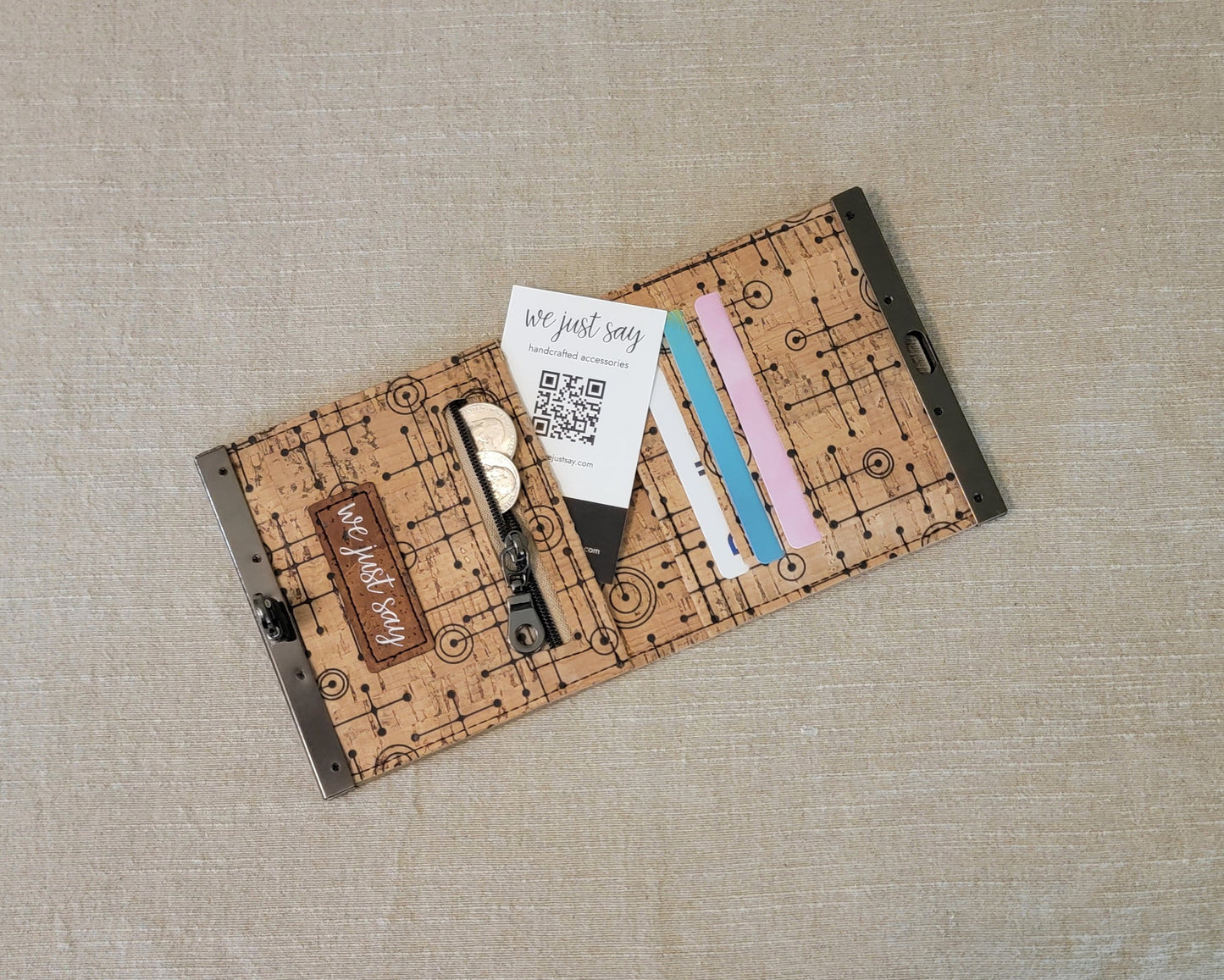 Cork Wallet - 50's Abstract