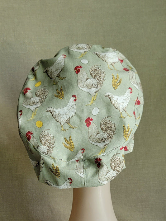 Scrub Cap - Chickens