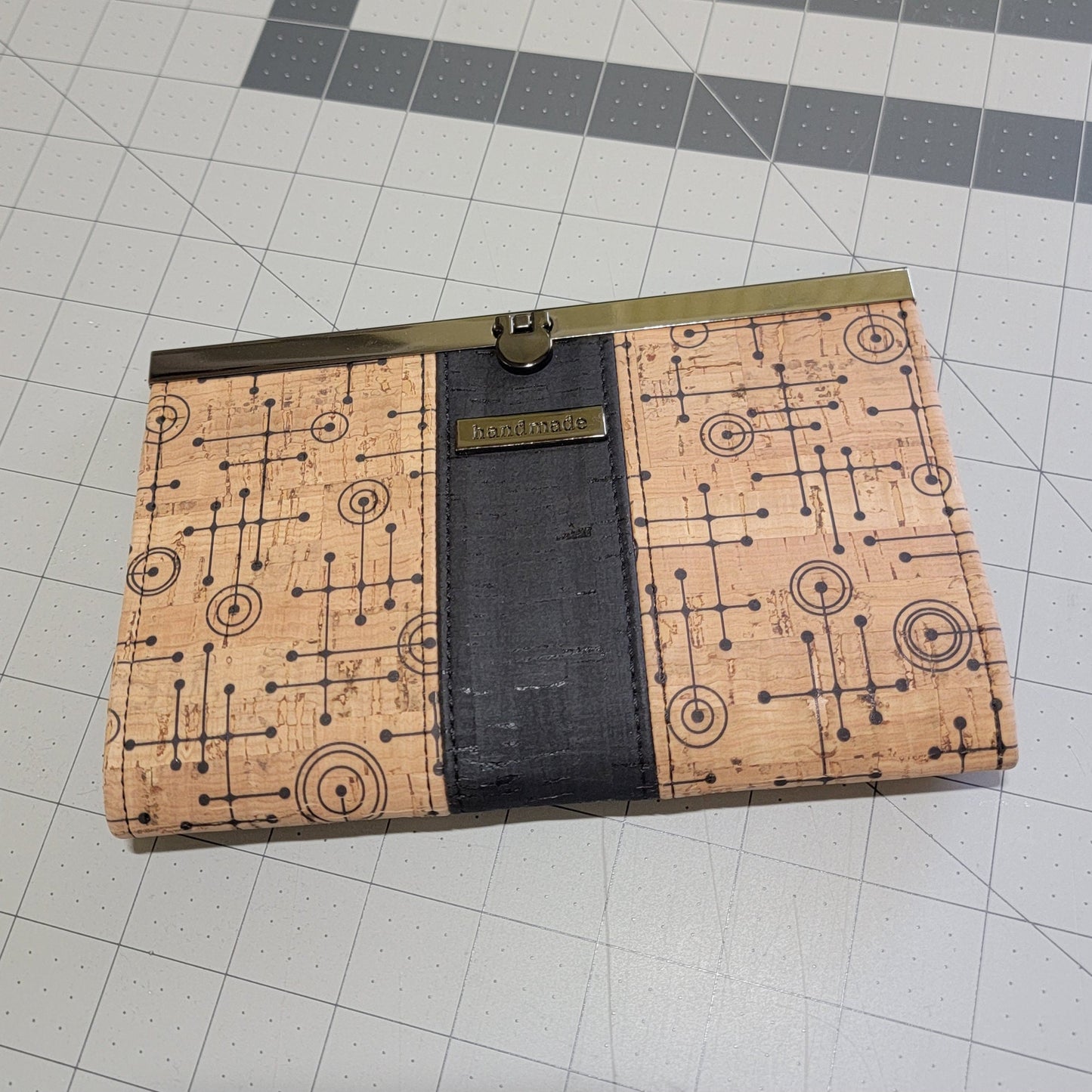 Compact Clutch Wallet - Fifties Abstract