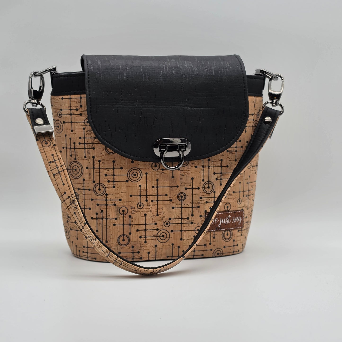 Cork Baby Bucket Bag - 50's Abstract