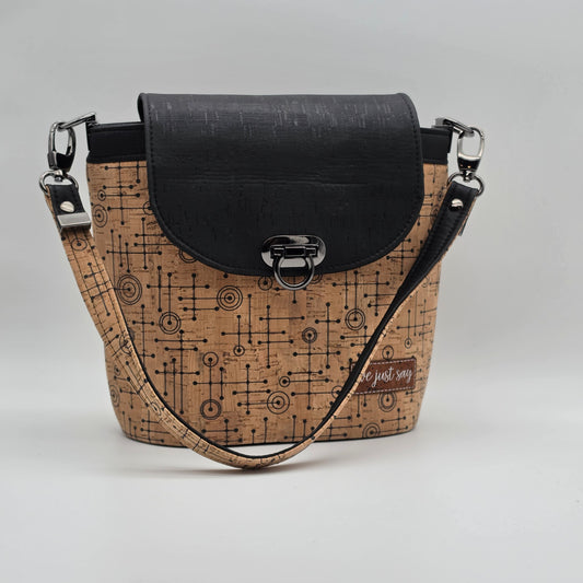 Cork Baby Bucket Bag - 50's Abstract