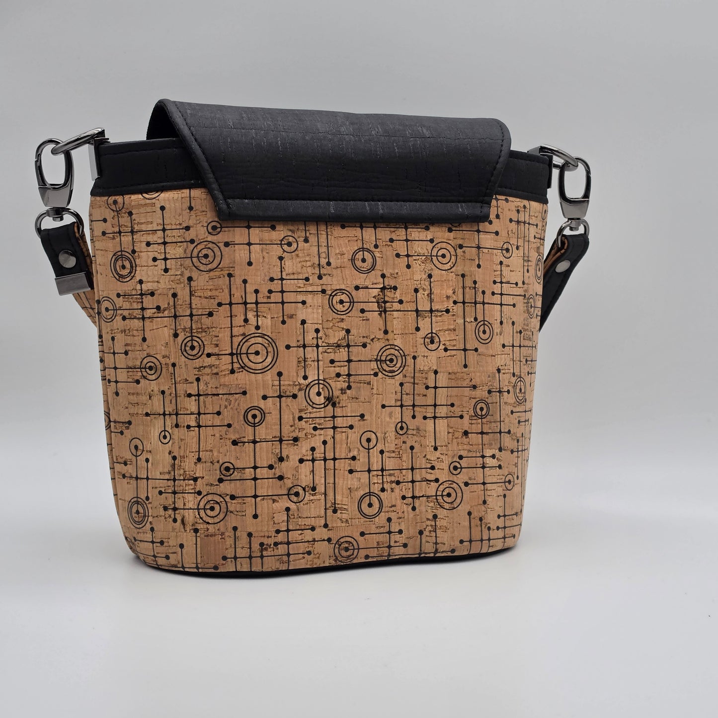 Cork Baby Bucket Bag - 50's Abstract