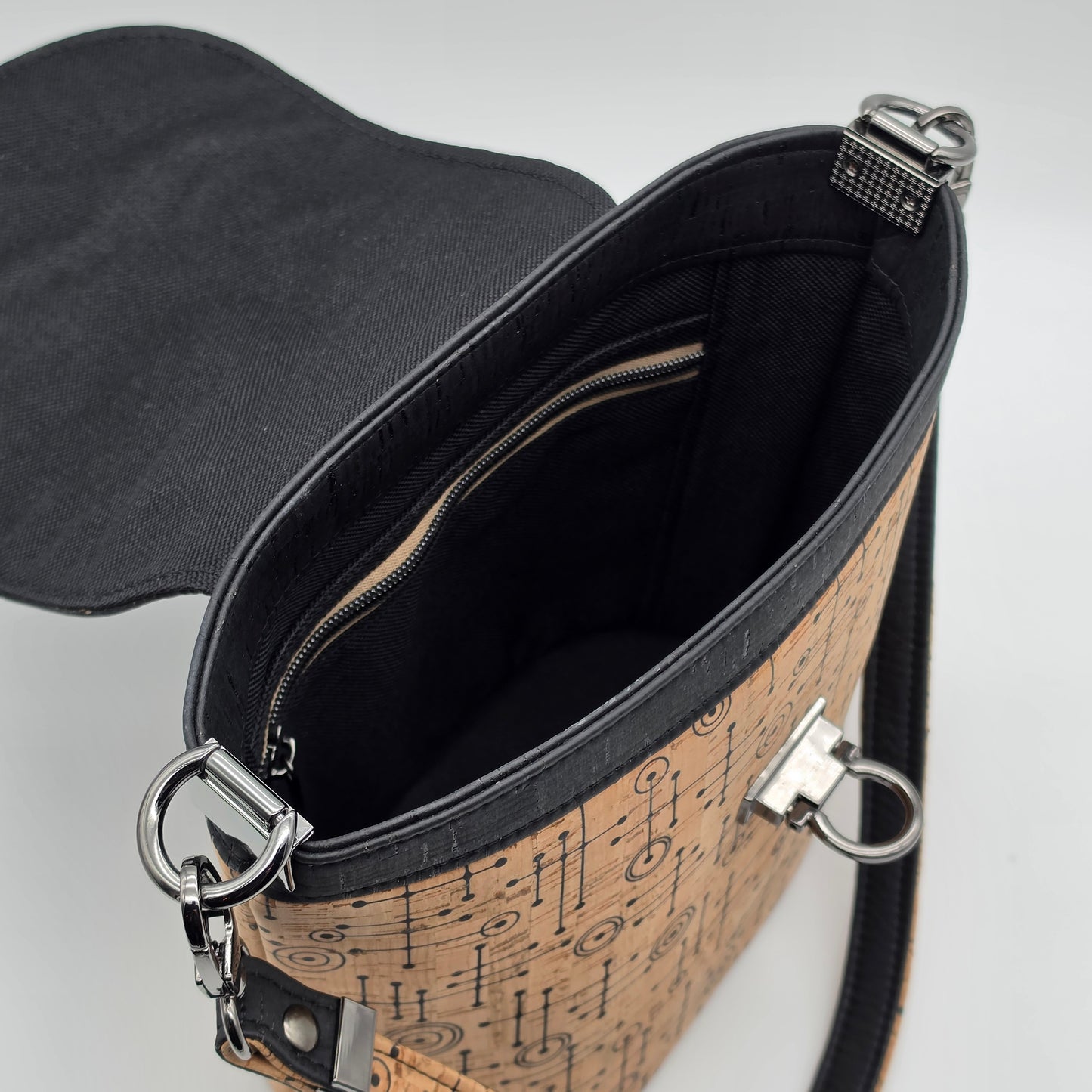 Cork Baby Bucket Bag - 50's Abstract