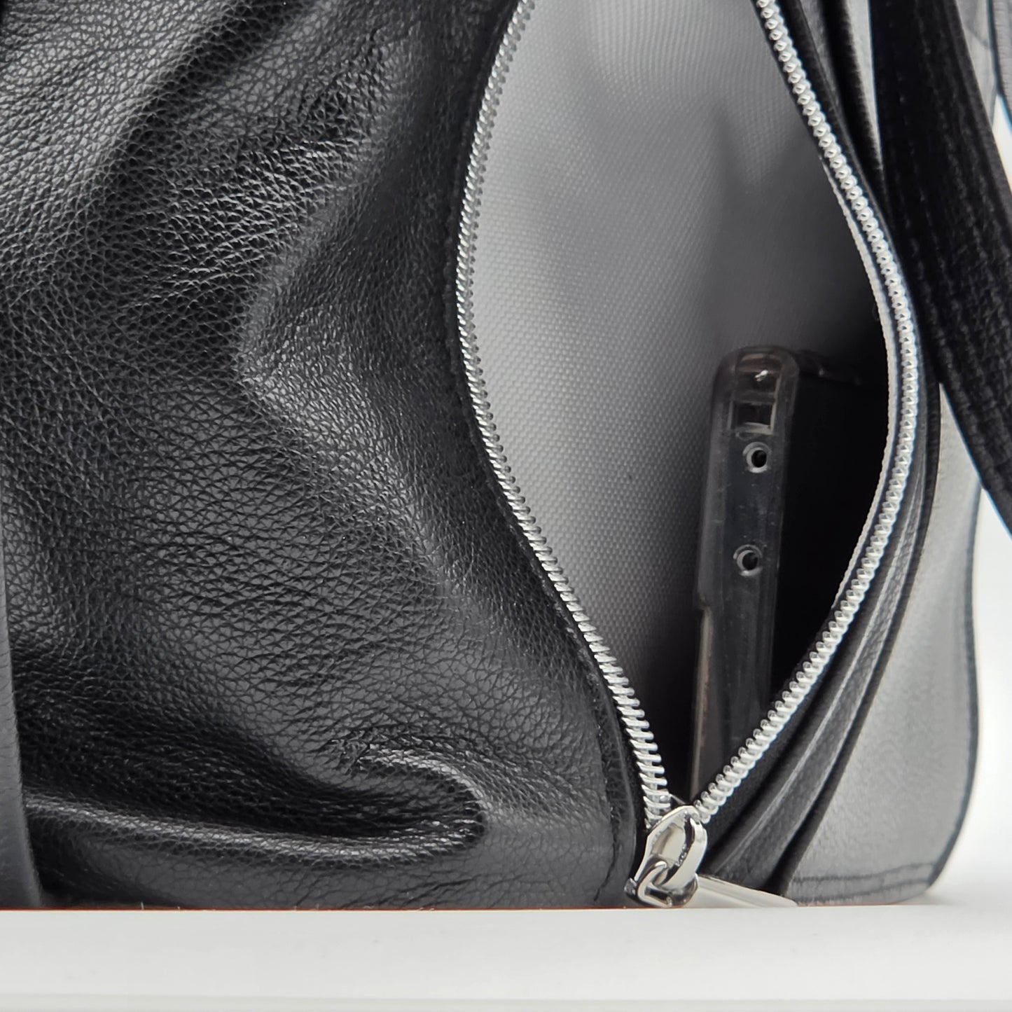 Convertible Bag - Black Leather