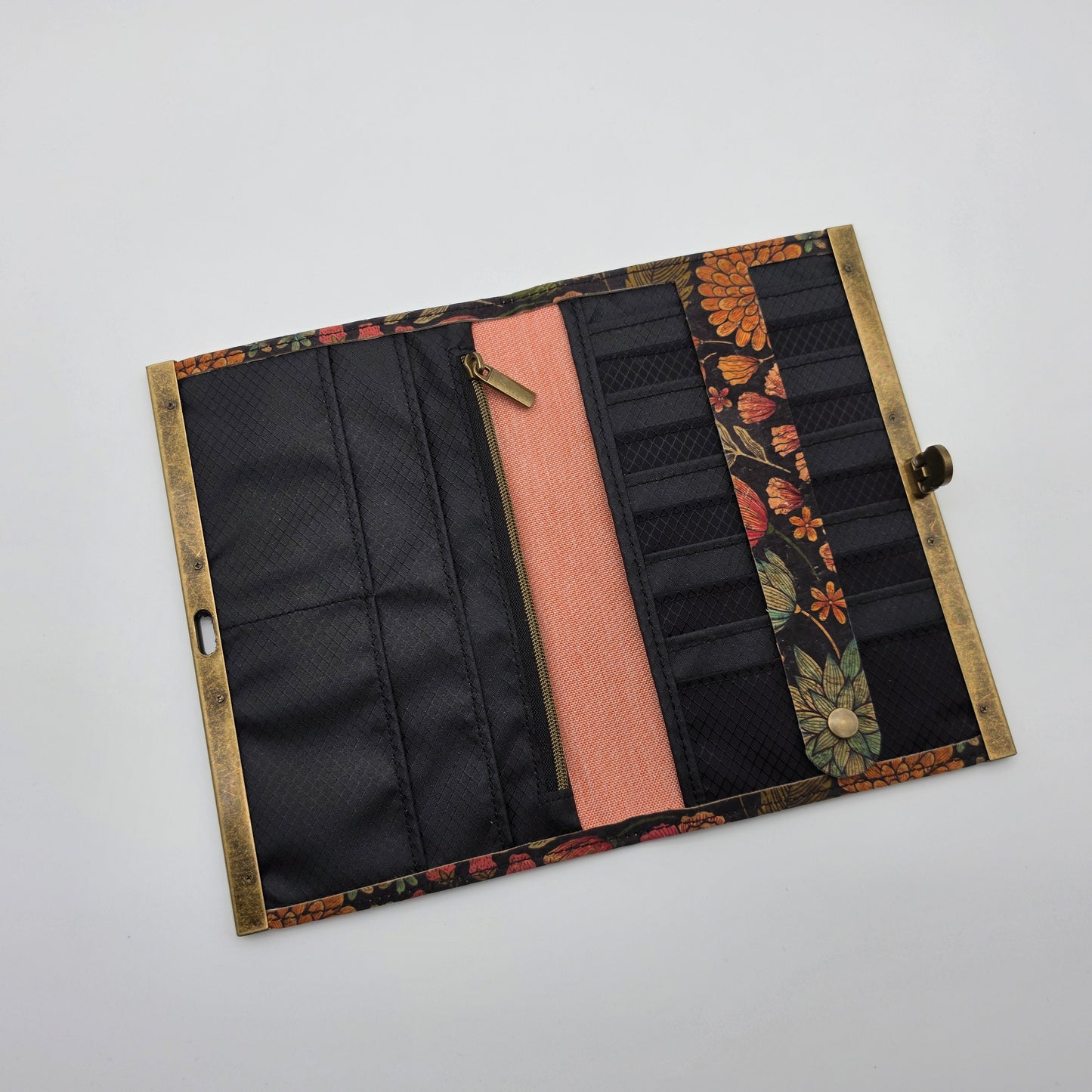 Compact Clutch Wallet - Fall Floral