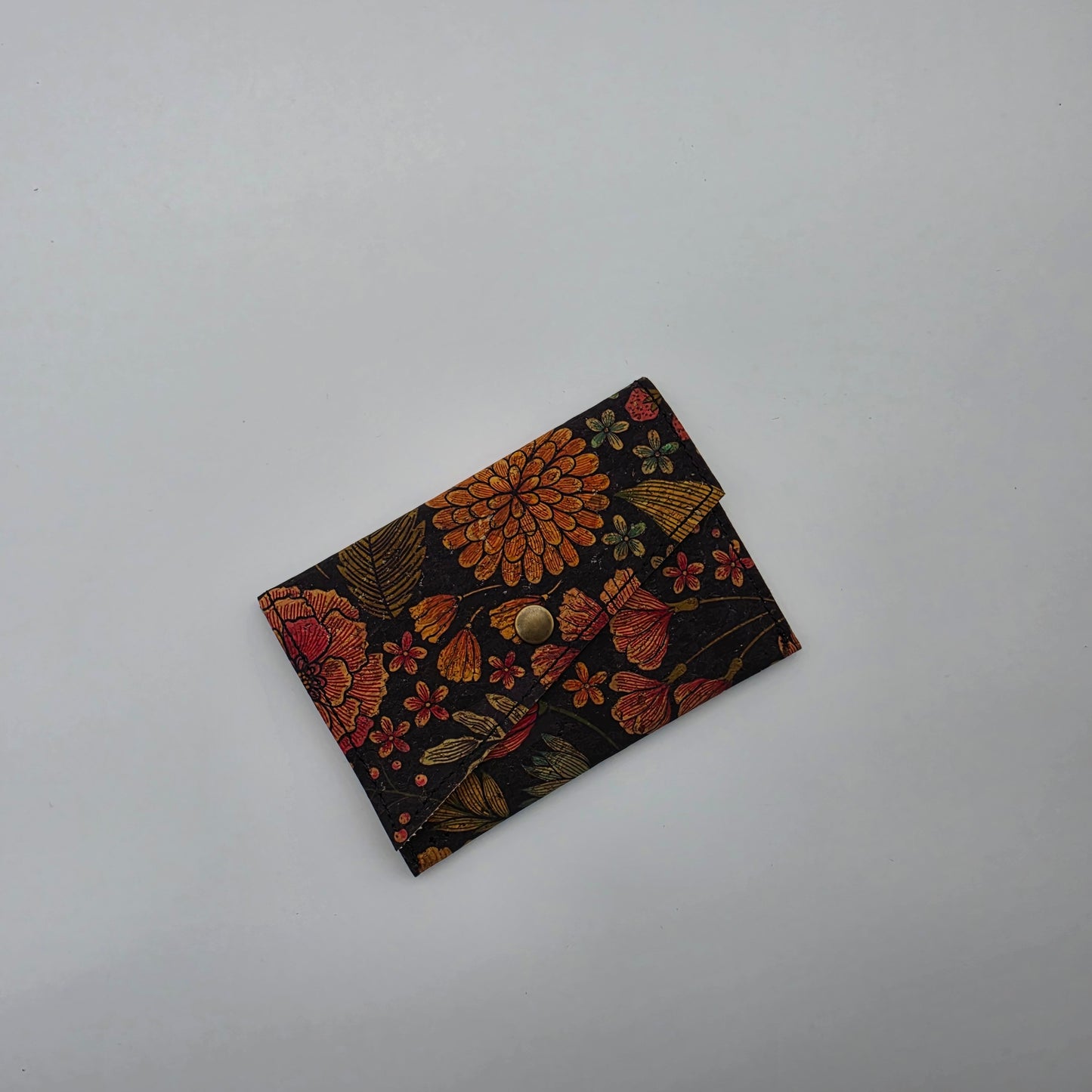 Slim Snap Card Wallet - Fall Floral