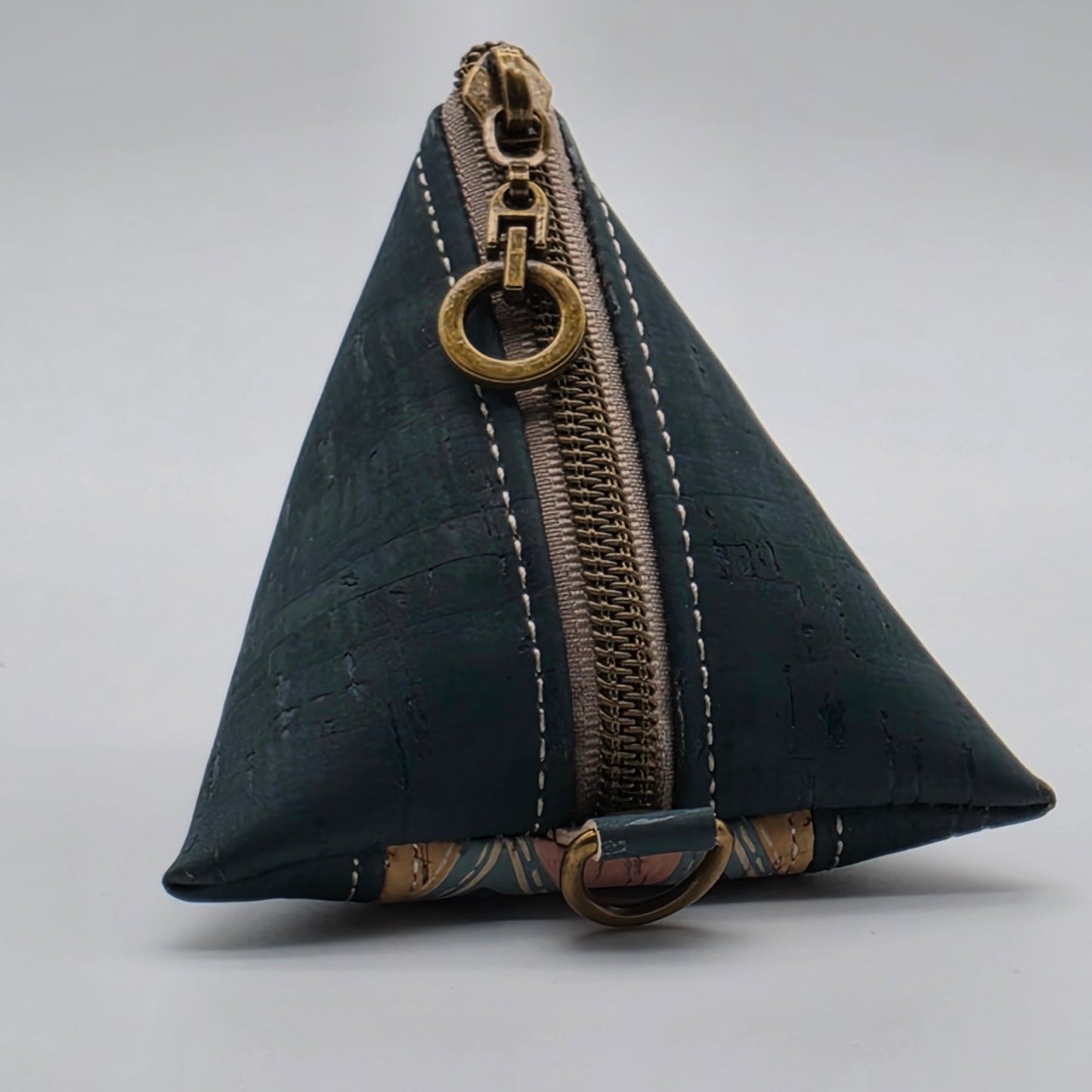 Pyramid Cork Key Keeper - Diamonds and Jade