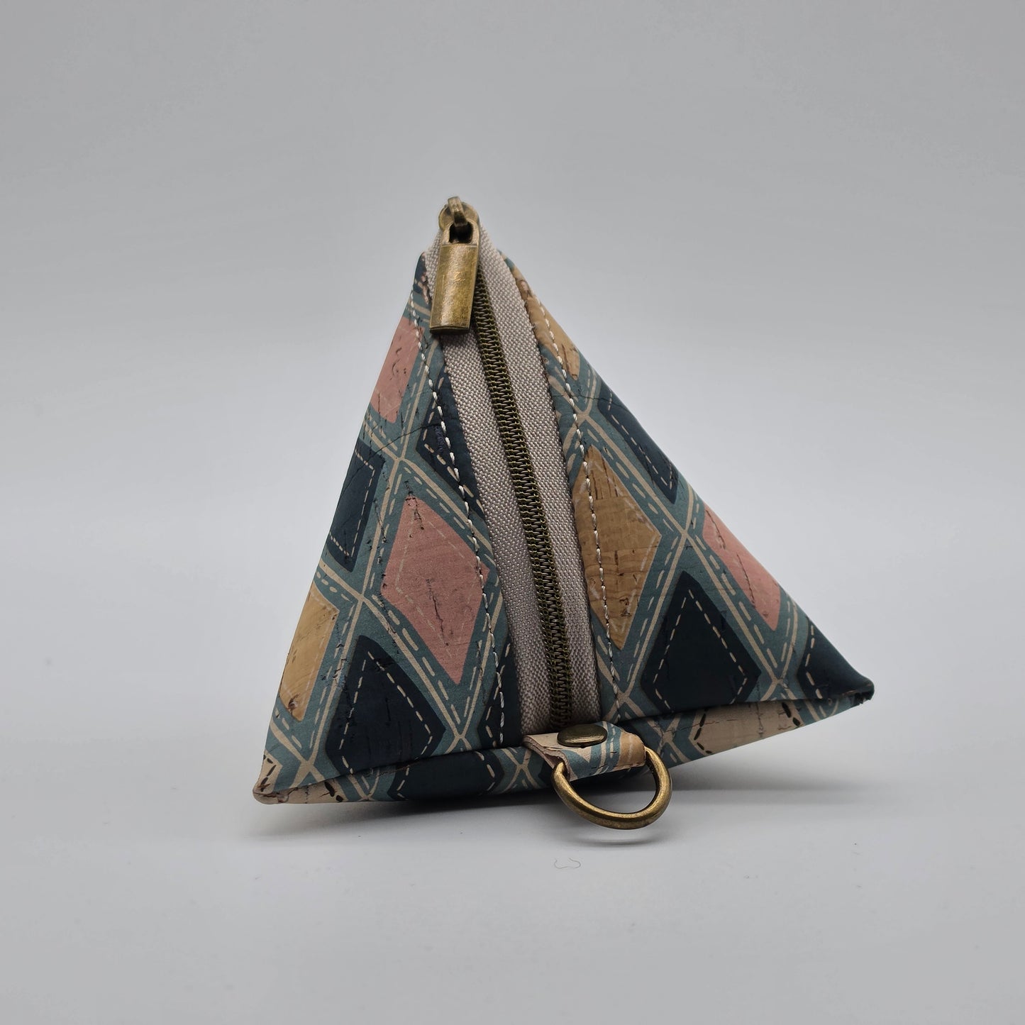 Pyramid Cork Key Keeper - Diamonds