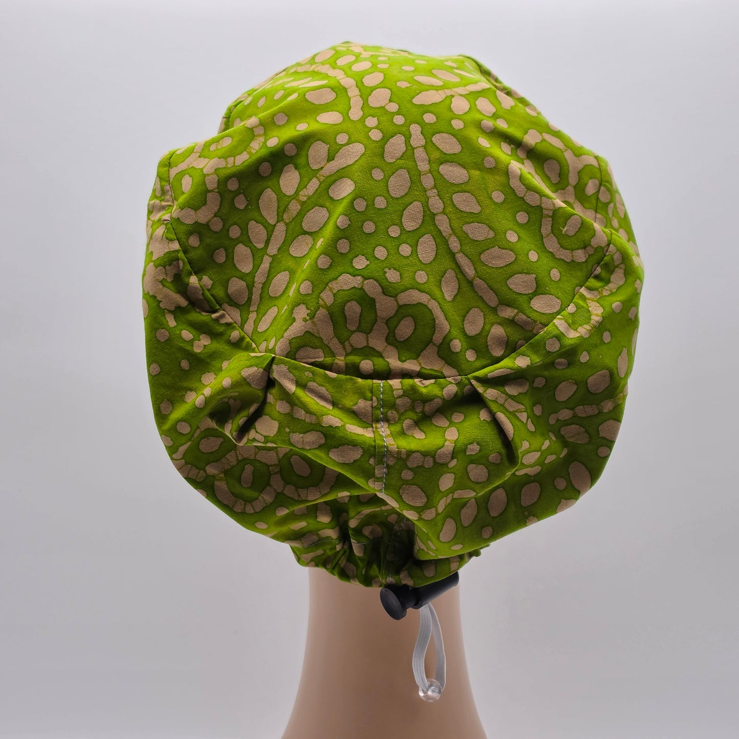 Scrub Cap - Batik Green/Tan