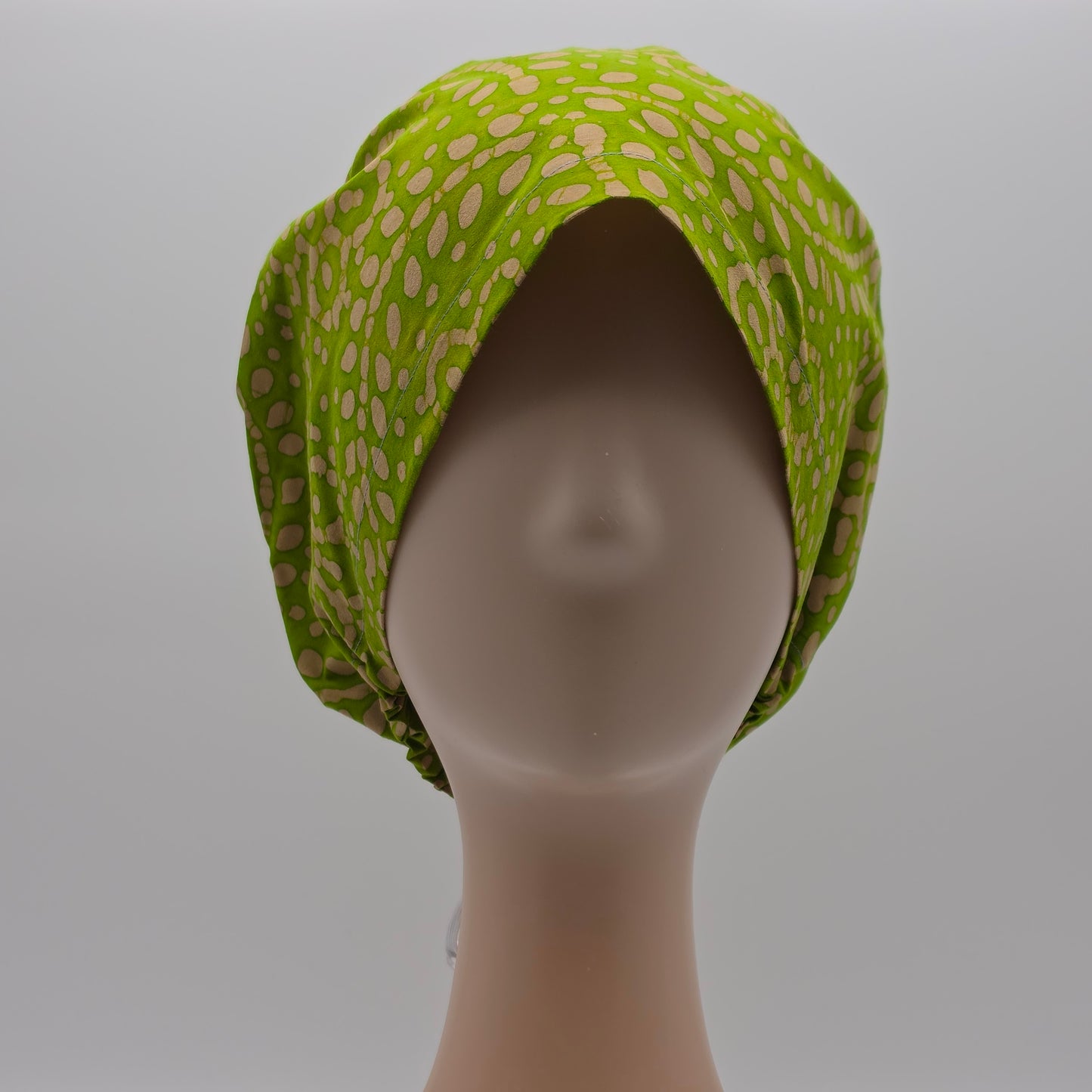 Scrub Cap - Batik Green/Tan