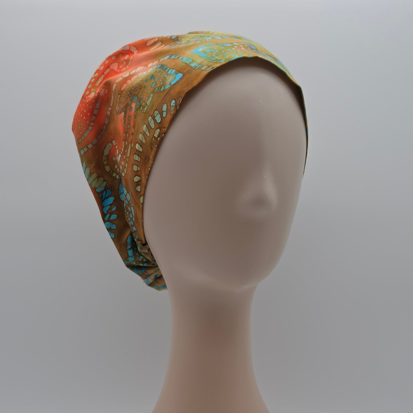 Scrub Cap - Batik Orange