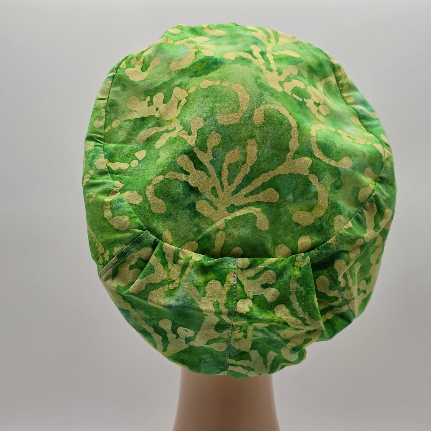 Scrub Cap - Batik Green/Yellow