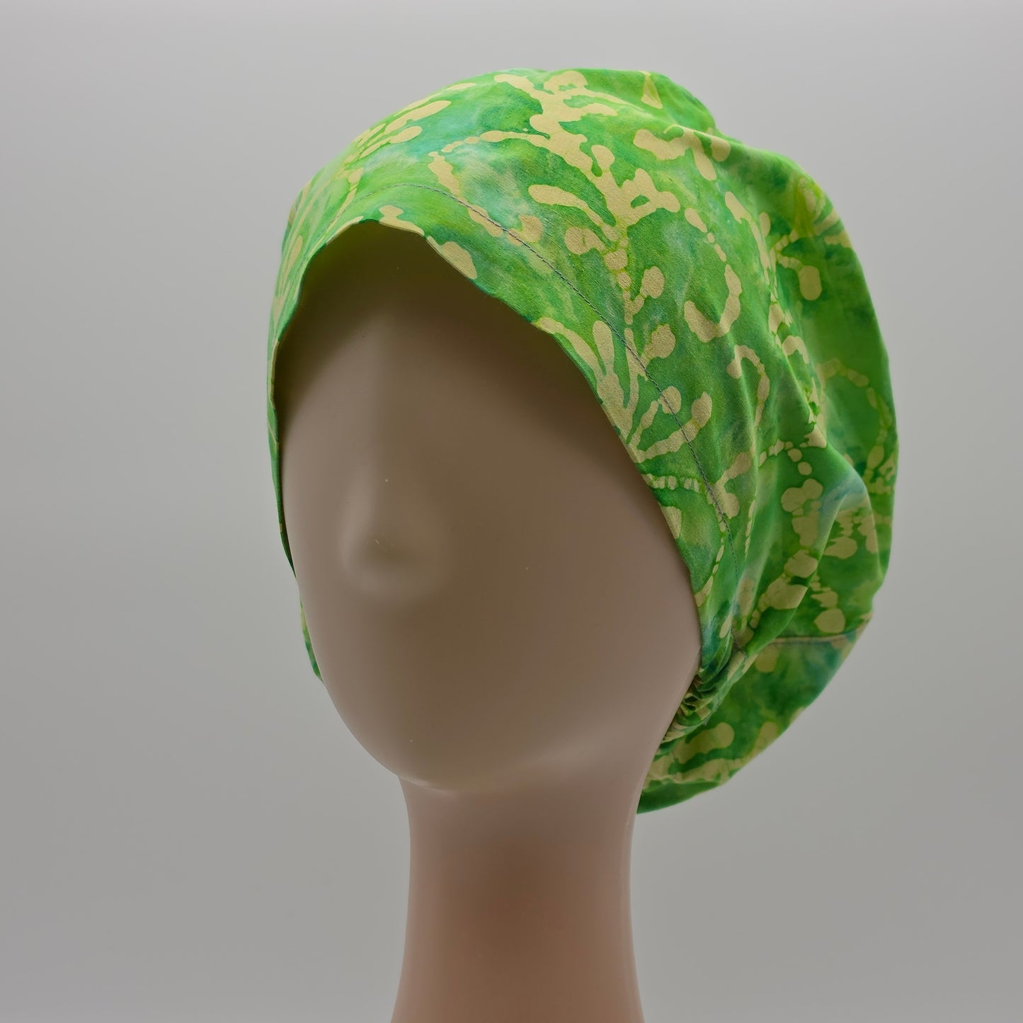 Scrub Cap - Batik Green/Yellow