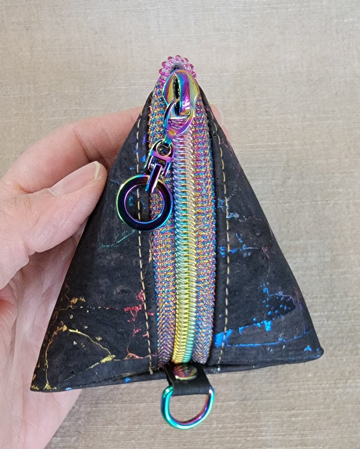 Pyramid Cork Key Keeper - Iridescent