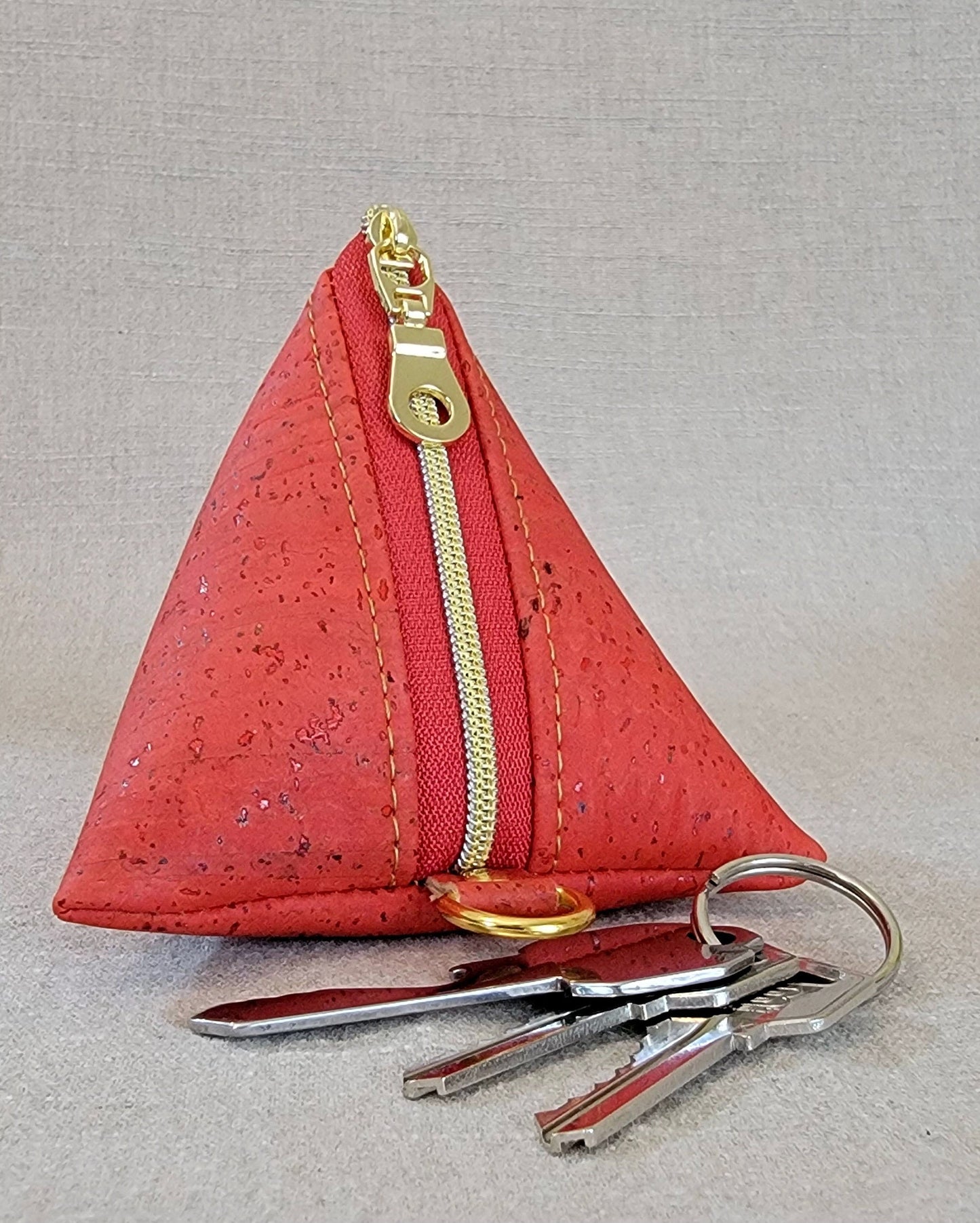 Pyramid Cork Key Keeper - Red
