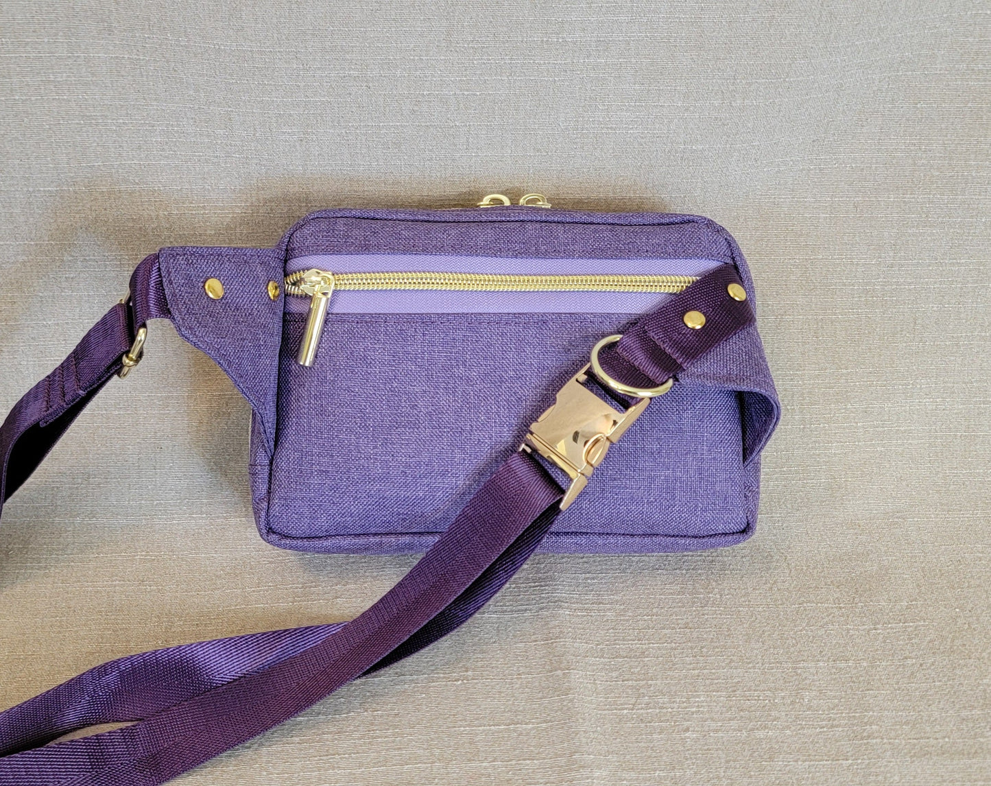 Crossbody Waist Pack - Dark Purple/Swirl