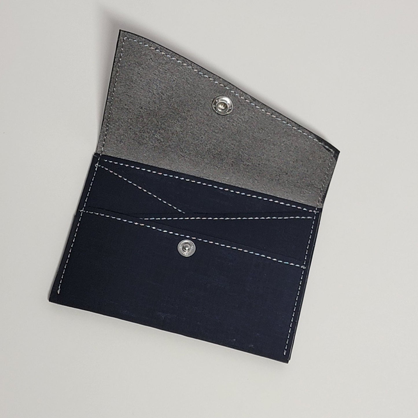 Slim Snap Card Wallet - Navy