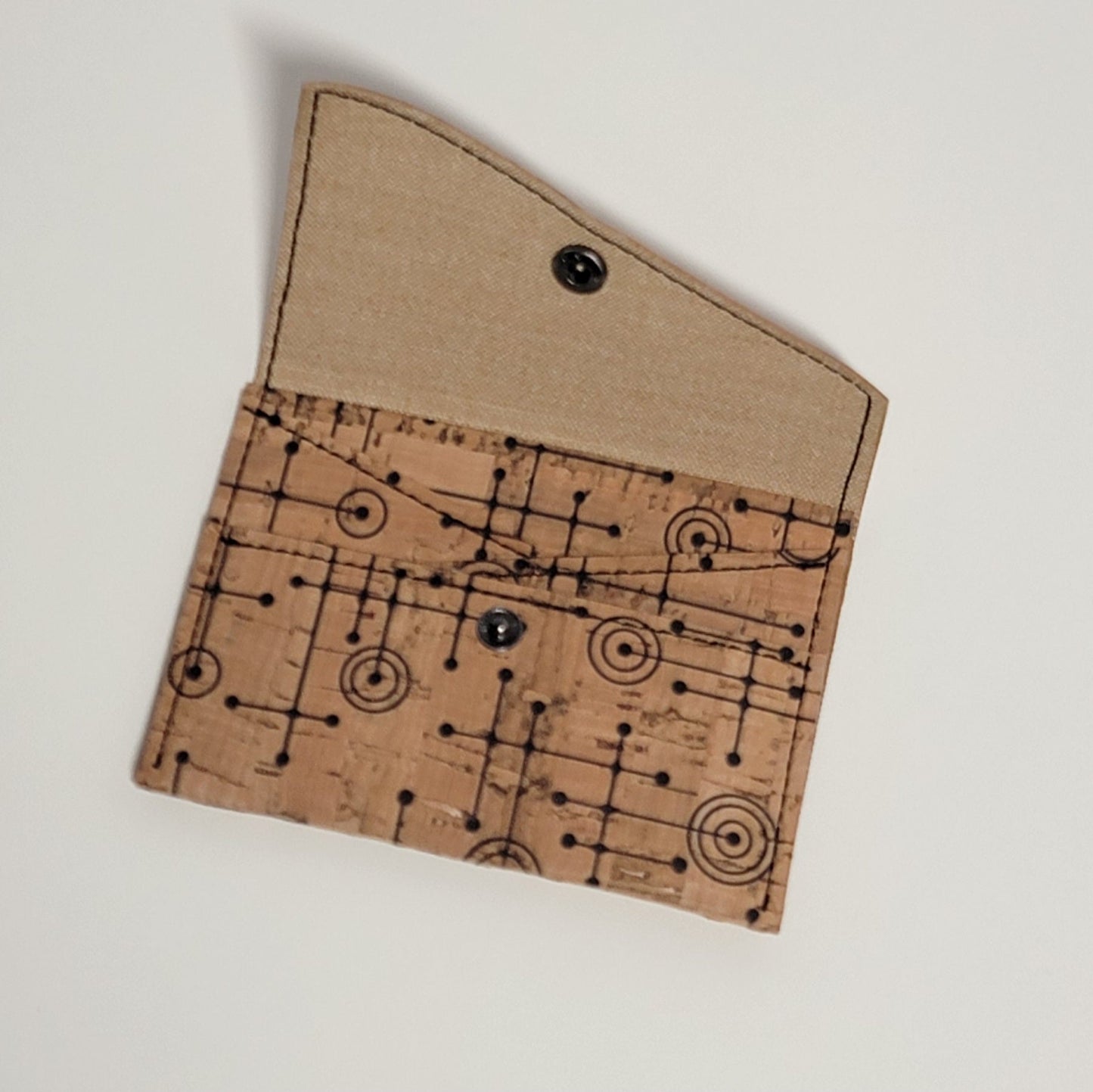 Slim Snap Card Wallet - Fifties Abstract
