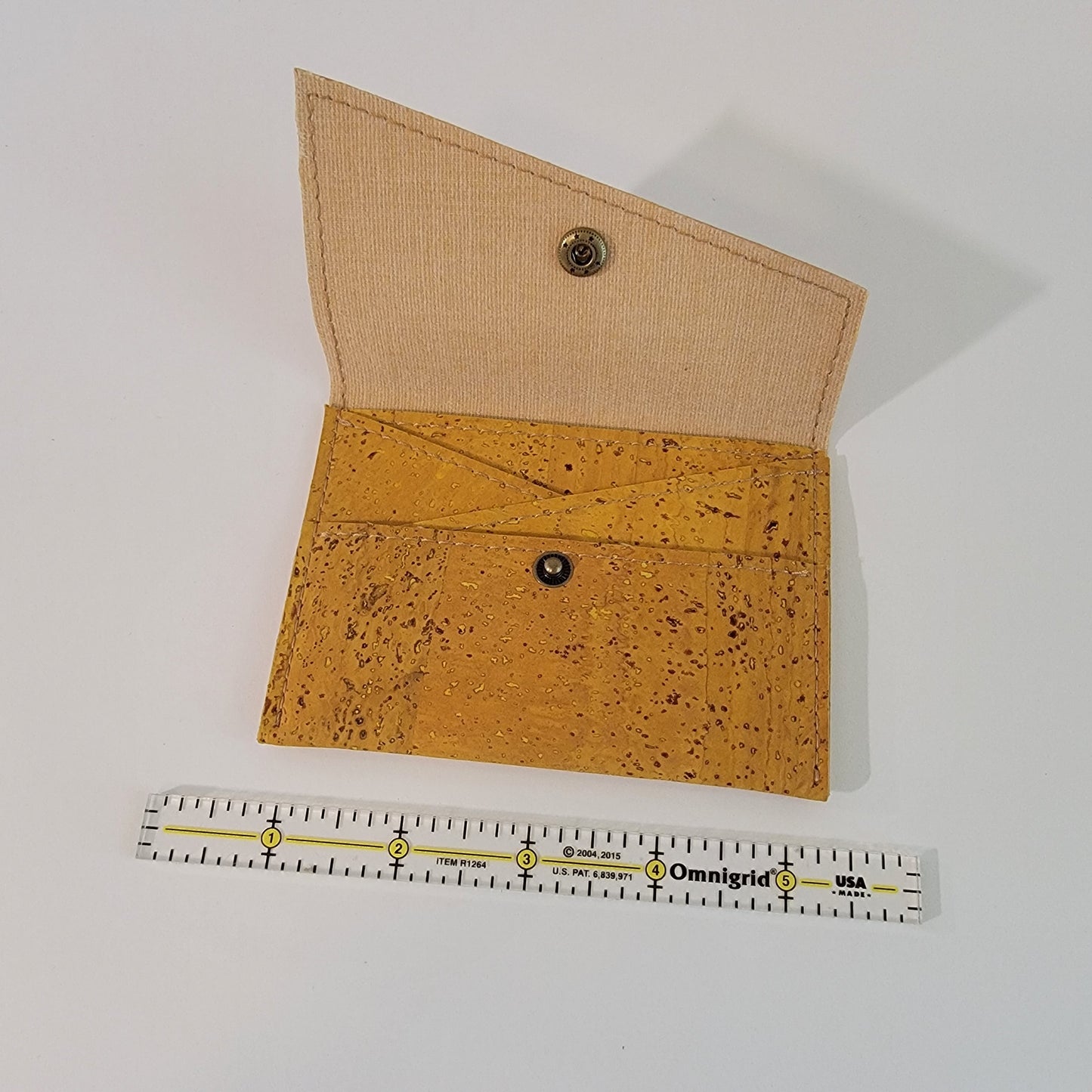 Slim Snap Card Wallet - Yellow