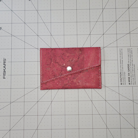 Slim Snap Card Wallet - Dark Pink