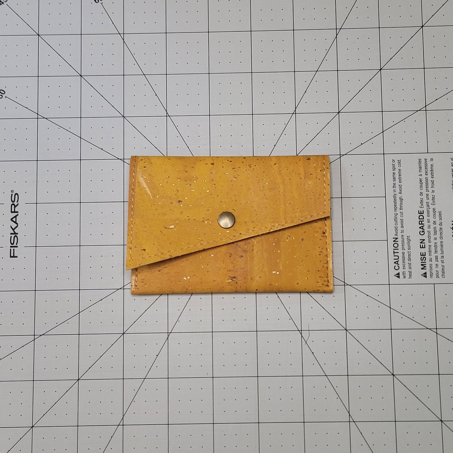 Slim Snap Card Wallet - Yellow